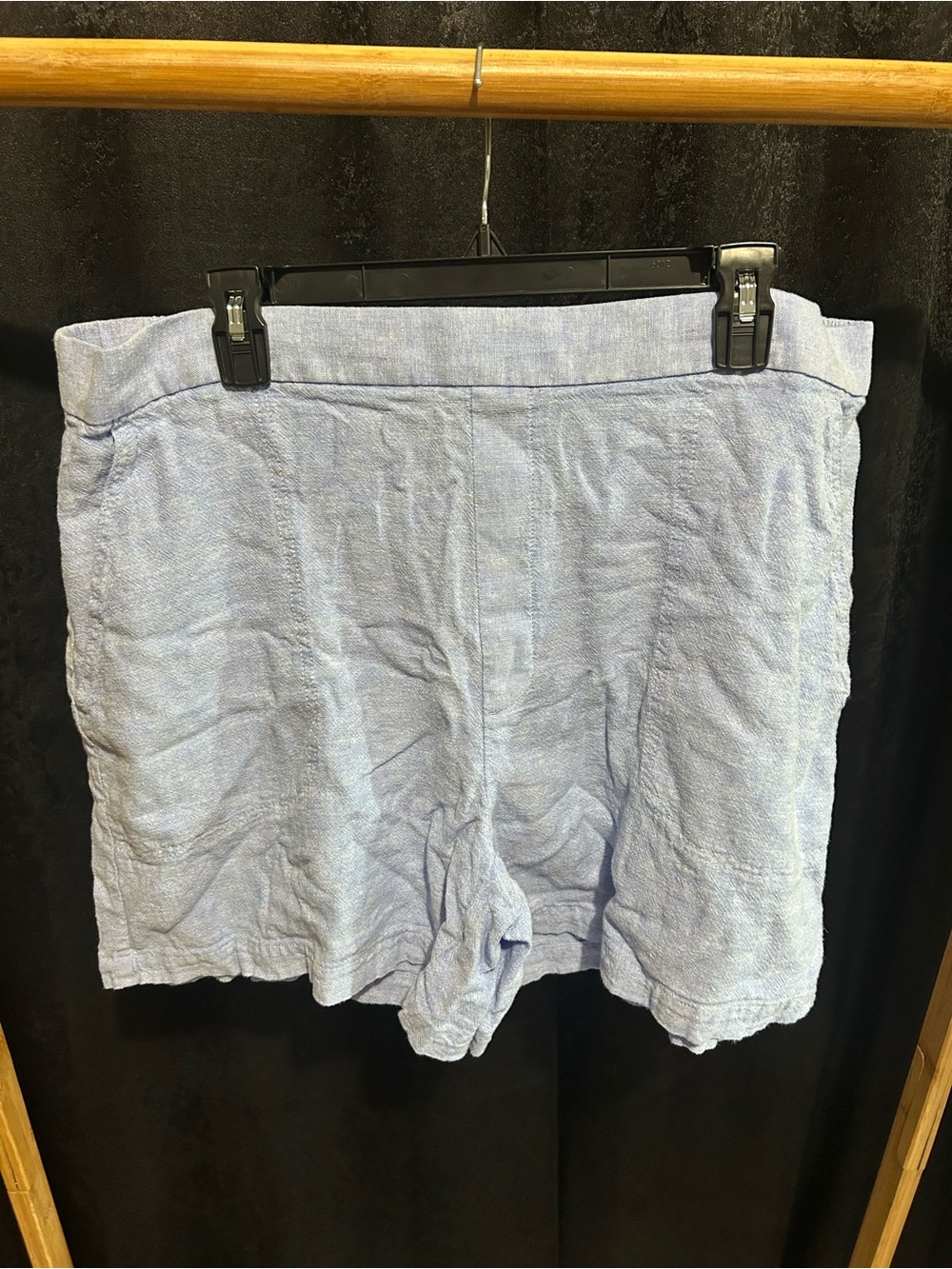 Banana Republic Light Blue Linen-Blend Women's Shorts